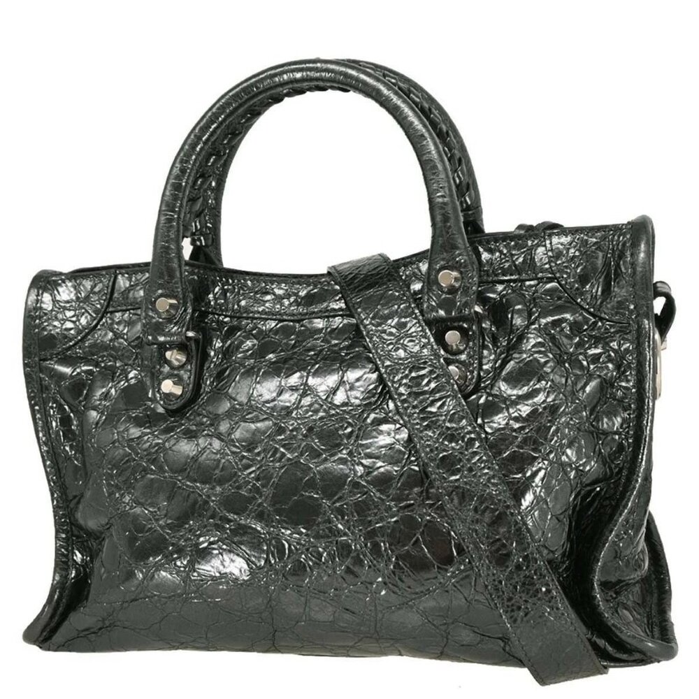 Balenciaga Silver Calfskin City Small Handbag - Picture 2 of 10